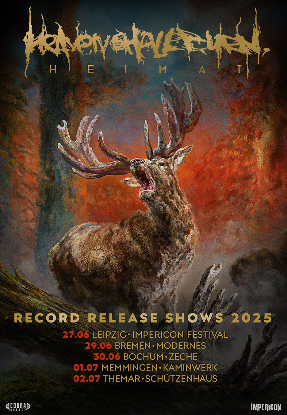 Heaven Shall Burn - 29.06.2025 Bremen Heimat Club Tour - Ticket | Neutral-Image