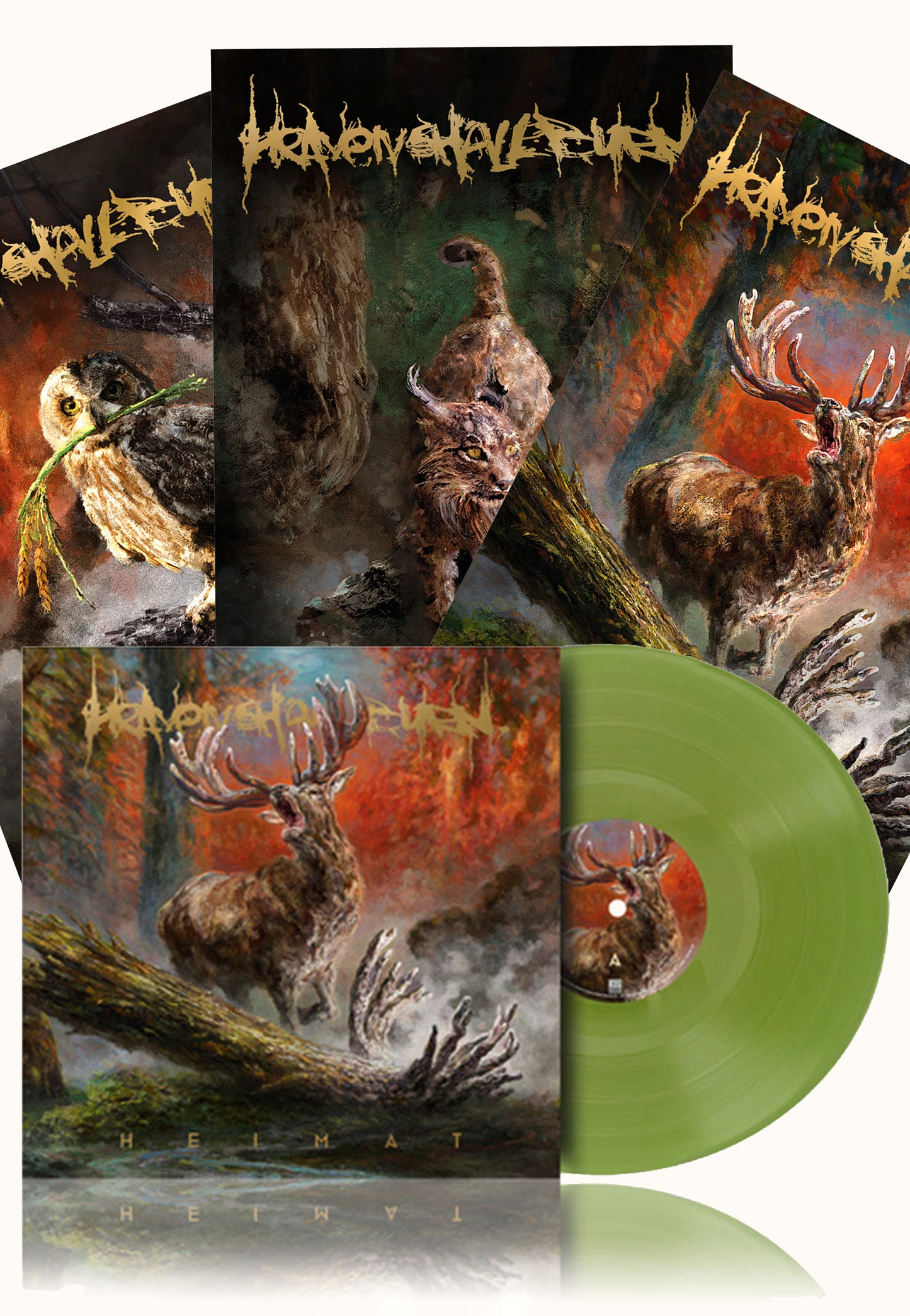 Heaven Shall Burn - Heimat Ltd. Olive Green - Colored Vinyl + Poster Set