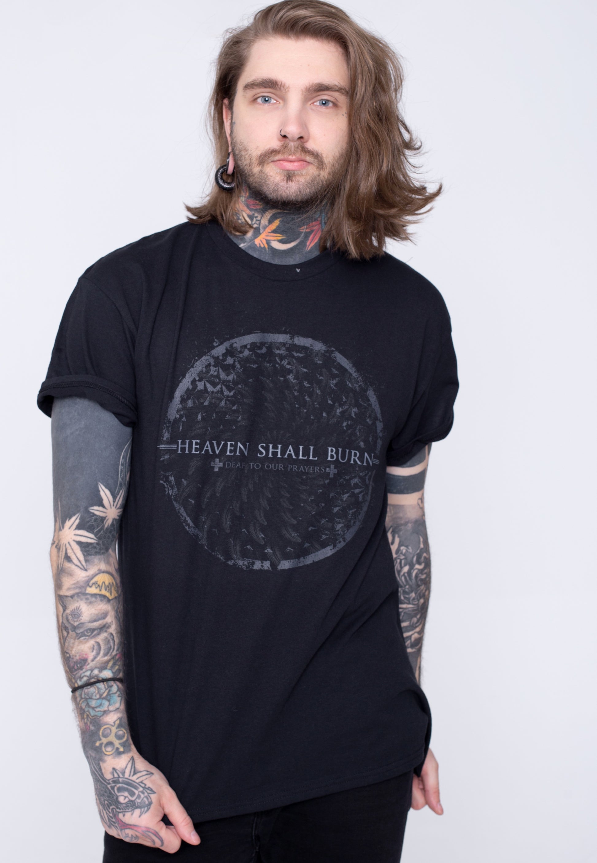 Heaven Shall Burn Deaf To Our Prayers Cross T-Shirt
