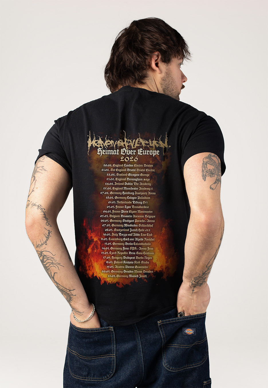 Heaven Shall Burn - Heimat Over Europe Tour 2026 Hirsch - T-Shirt | Neutral-Image