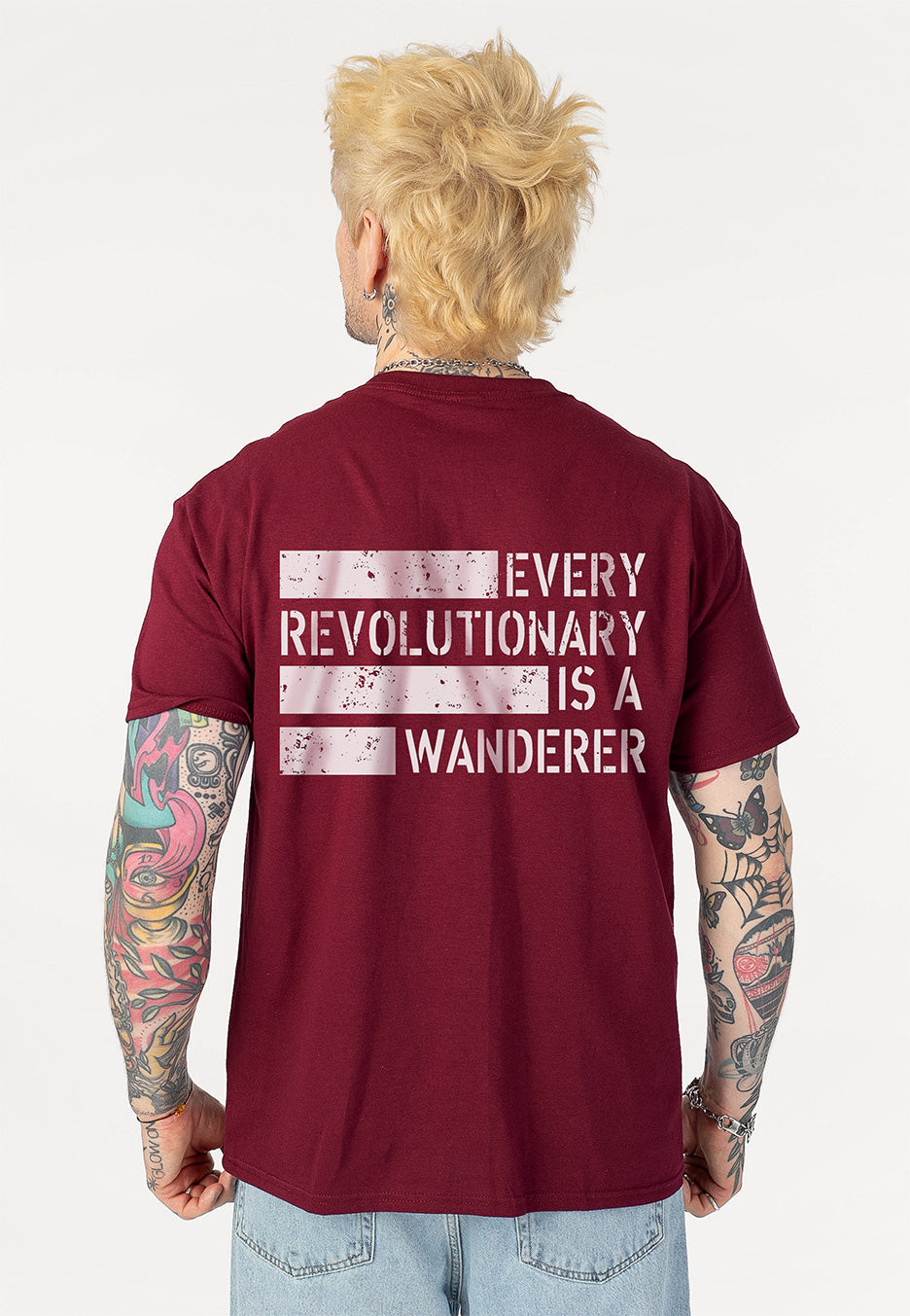 Heaven Shall Burn Revolutionary Wanderer Burgundy T-Shirt
