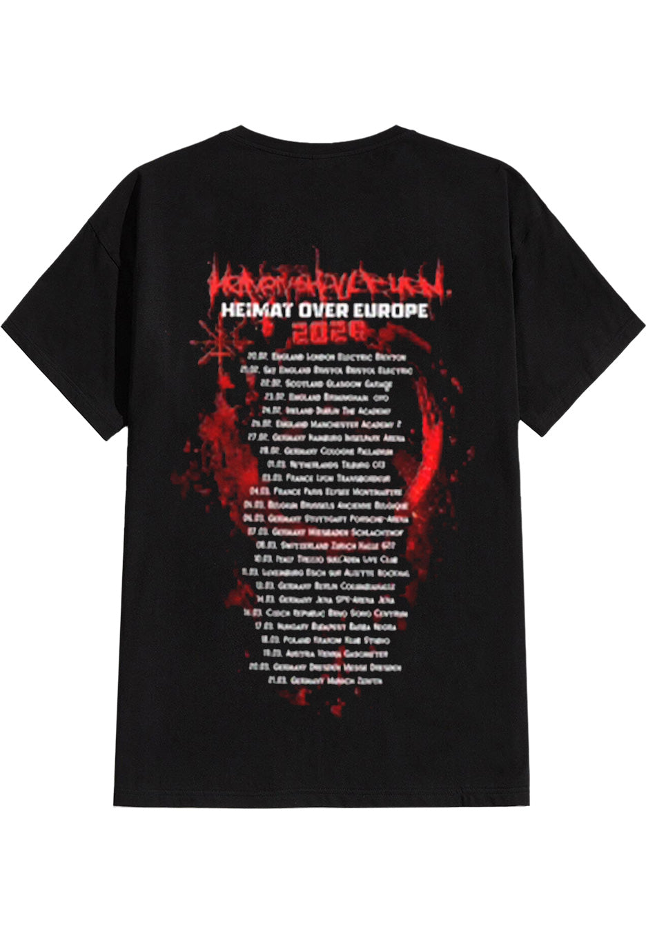 Heaven Shall Burn - Heimat Over Europe Tour 2026 Whisper - T-Shirt | Neutral-Image