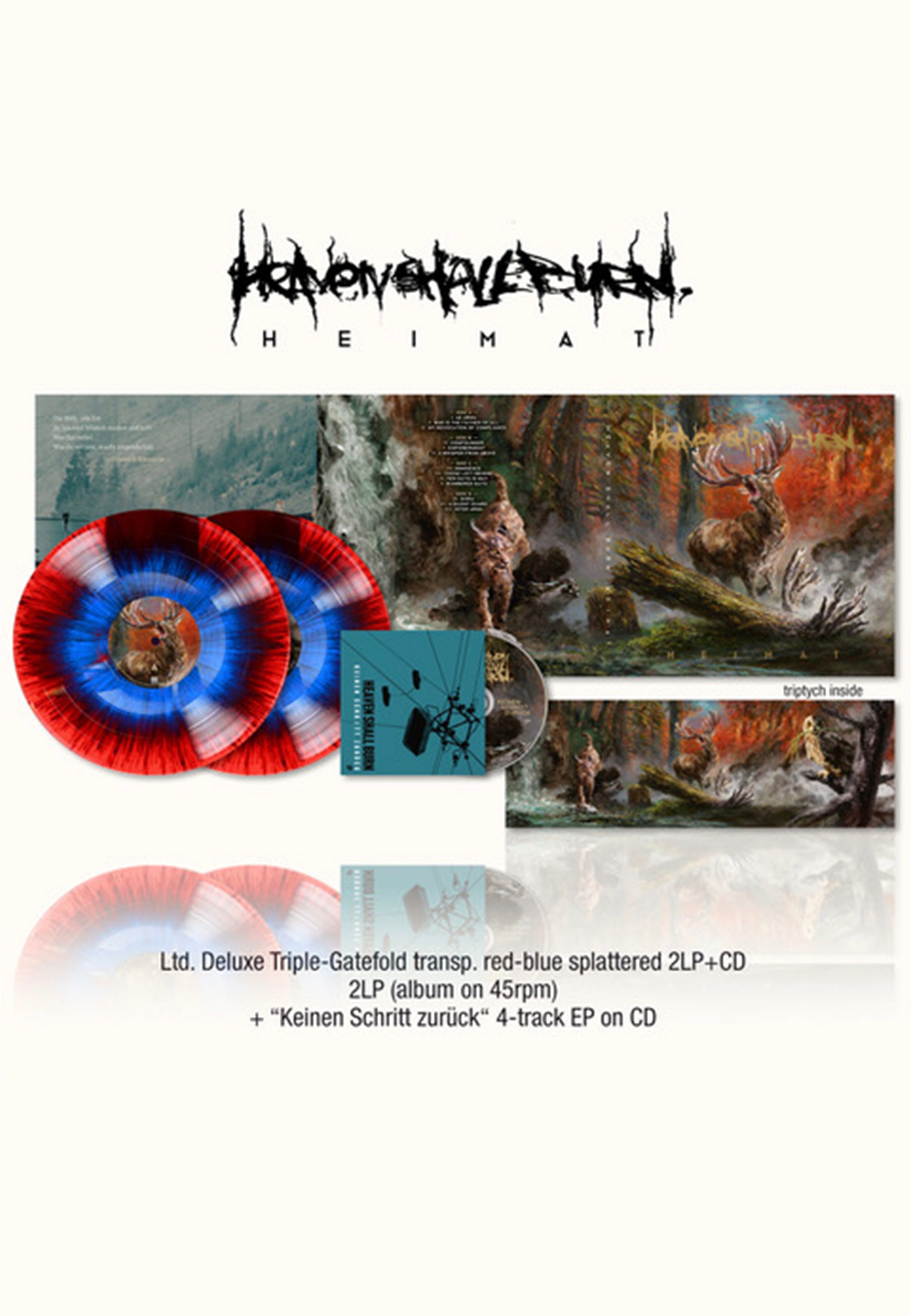 Heaven Shall Burn - Heimat Ltd. Deluxe Red/Blue - Splattered 2 Vinyl +