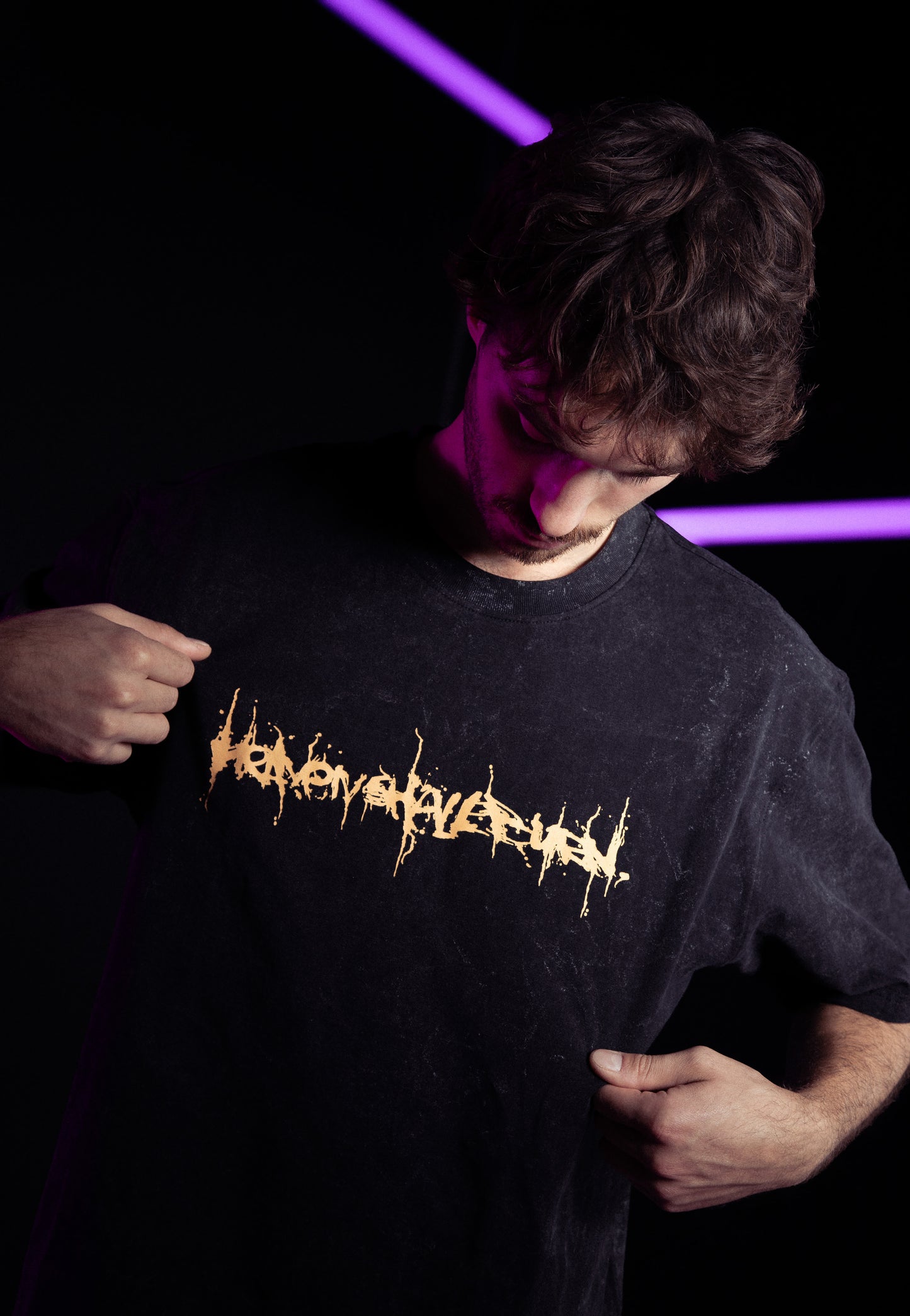 Heaven Shall Burn Logo Acid Wash Premium T-Shirt